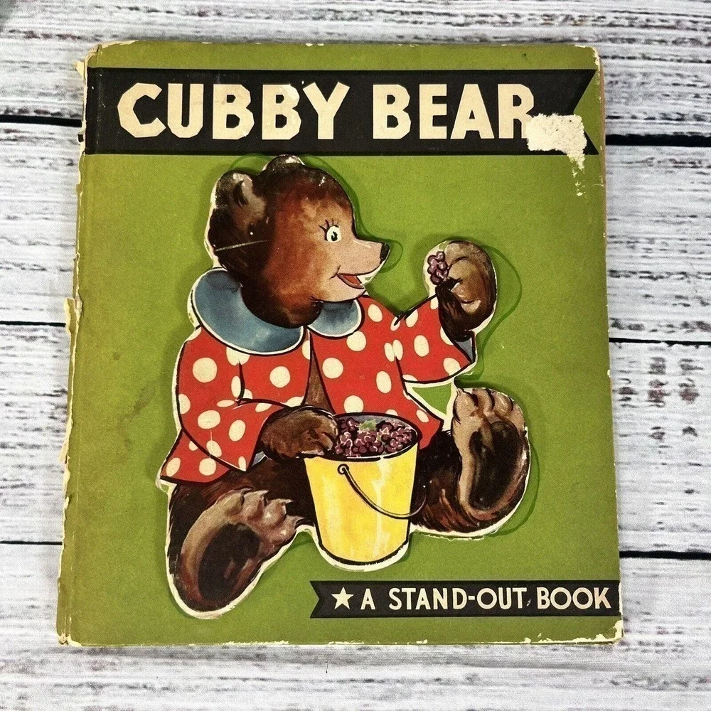 Vintage Cubby Bear Children's Book A Stand Out Whitman Publishing